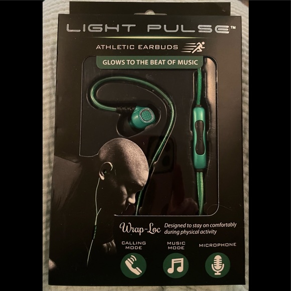 Light Pulse Athletic Earbuds - New In Box - Picture 1 of 6